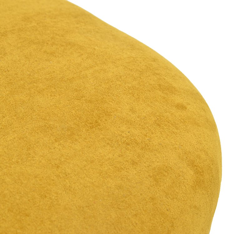 Πολυθρόνα Zenny pakoworld υφασμα κίτρινο 64x85x68εκ 392-000011