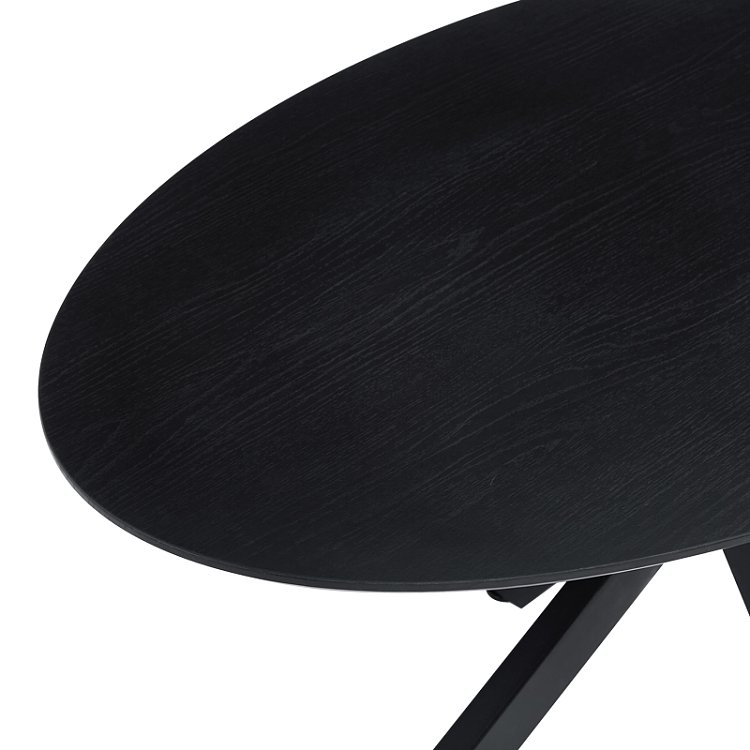 Τραπέζι Makrey pakoworld μαύρο mdf- μεταλλικά πόδια 160x90x75εκ 392-000019