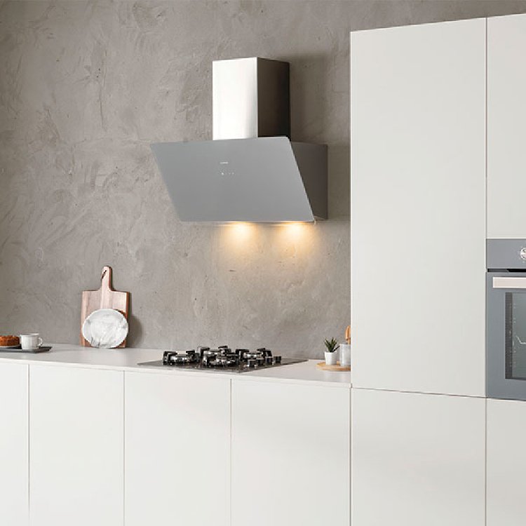 DAVOLINE SHAPE Απορροφητήρας Καμινάδα 60cm Γκρι 801003406