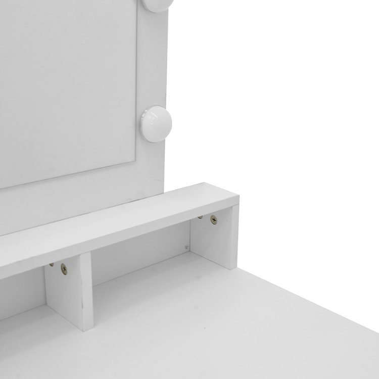 Τουαλέτα κρεβατοκάμαρας Virna pakoworld με led λευκό 80x40x145εκ 412-000003