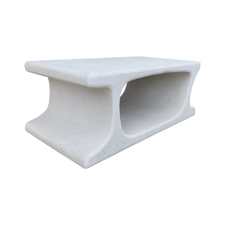 Τραπέζι σαλονιού Nafel pakoworld mdf λευκό 120x60x45εκ 415-000011