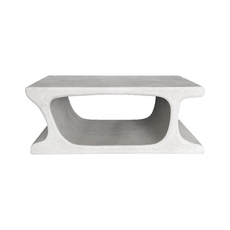 Τραπέζι σαλονιού Nafel pakoworld mdf λευκό 120x60x45εκ 415-000011