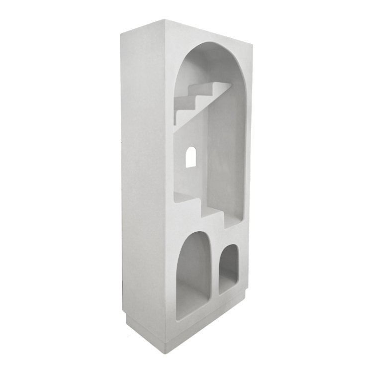 Βιβλιοθήκη-ραφιέρα Boolten pakoworld mdf λευκό 80x38x190εκ 415-000018