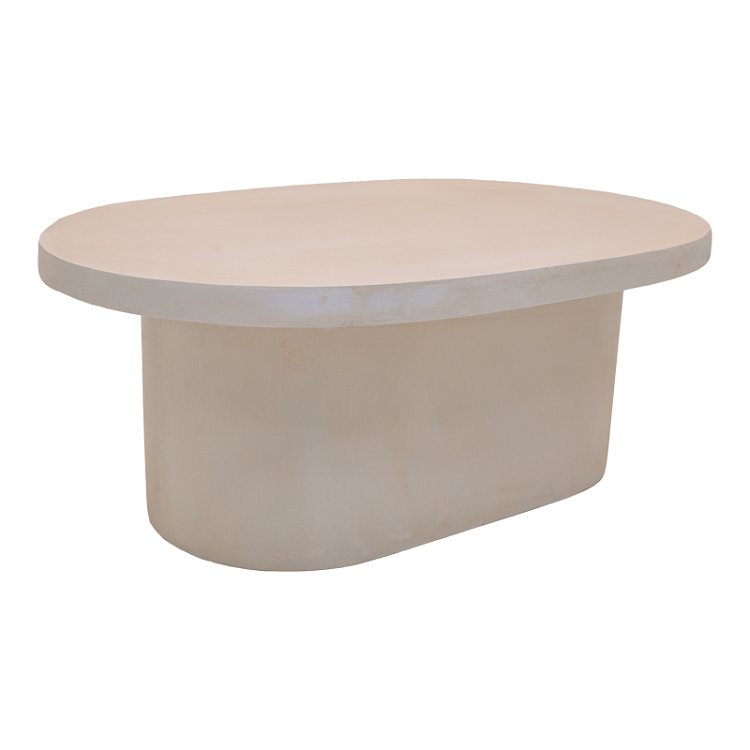 Τραπέζι σαλονιού Vooge pakoworld MGO κρέμ 100x64x39εκ 419-000011