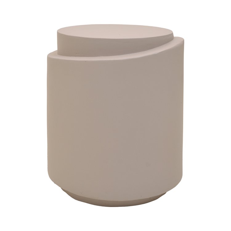 Βοηθητικό τραπέζι Fortox pakoworld MGO cappuccino Φ40x49.5εκ 419-000025