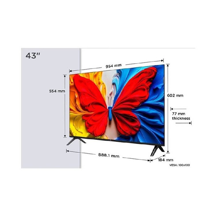 TCL 43S5K Τηλεόραση Smart 43" 4K UHD QLED
