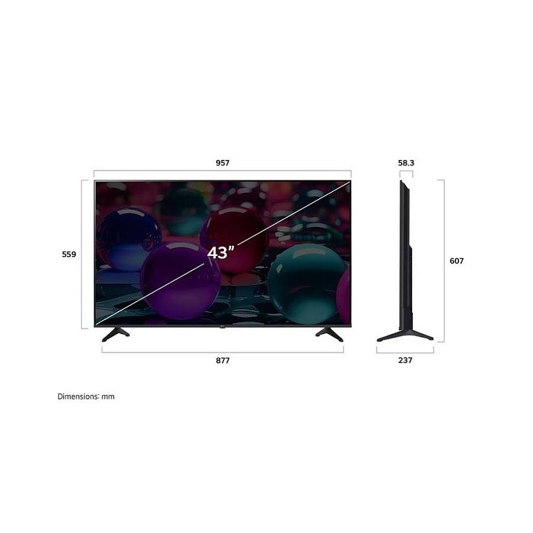 LG 43UA73003LA Τηλεόραση Smart 43" 4K UHD LED
