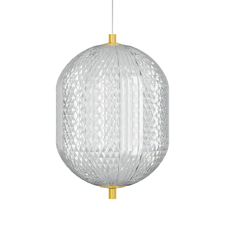 Φωτιστικό Κρεμαστό Led 18W 4000K Χρυσό 20x15x120cm HU-HJ6059-B