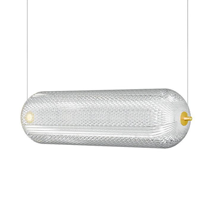 Φωτιστικό Κρεμαστό Ράγα Led 60W 4000K Χρυσό 60x15x120cm HU-HJ6059-H600