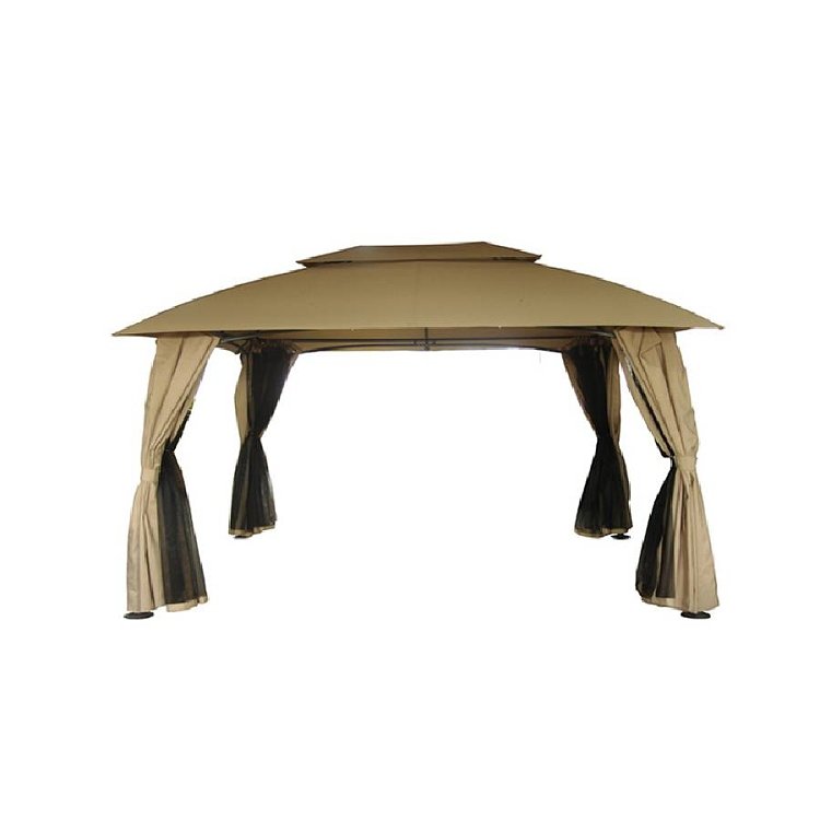 Κιόσκι Gazebo 3x4m Εκρού-Ανθρακί 5286G 200-94-006