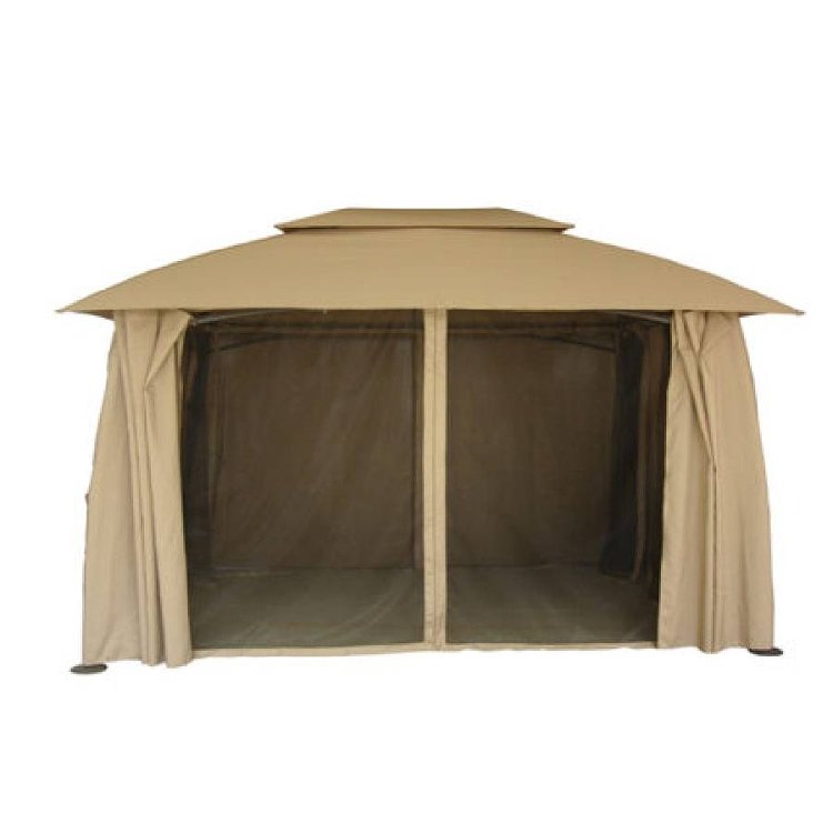 Κιόσκι Gazebo 3x4m Εκρού-Ανθρακί 5286G 200-94-006