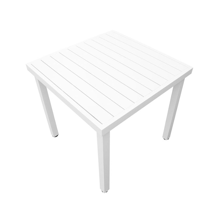 Τραπέζι Αλουμινίου Madison Λευκό 80x80x75 5480G 200-58-019