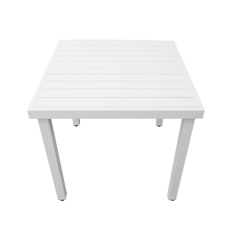 Τραπέζι Αλουμινίου Madison Λευκό 80x80x75 5480G 200-58-019