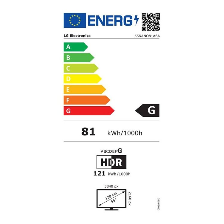LG 55NANO81A6A Τηλεόραση Smart 55" 4K UHD NanoCell