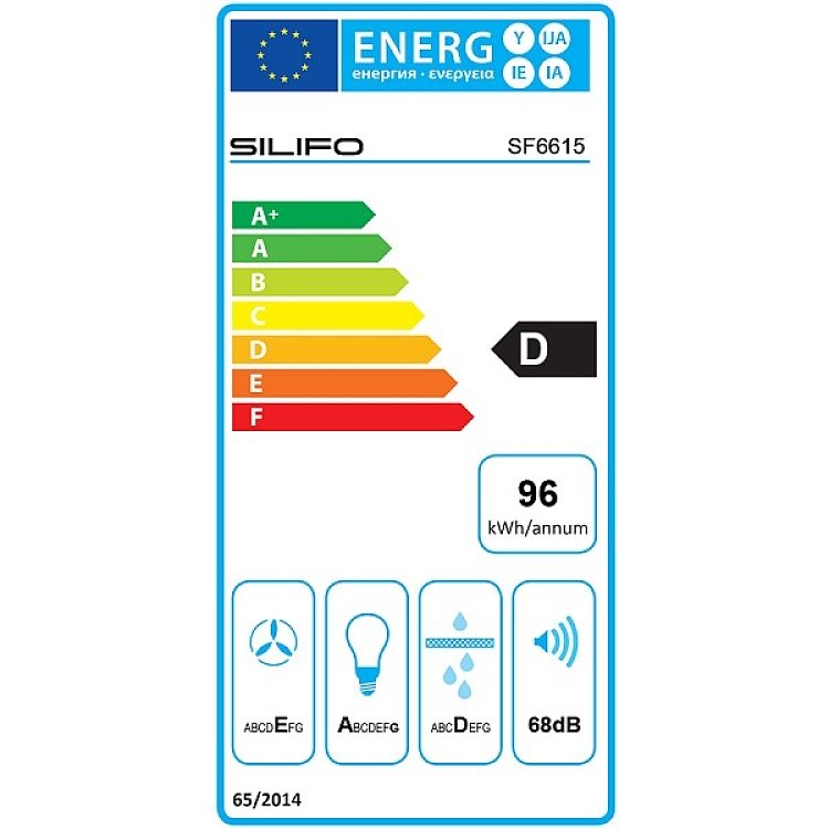 Σετ SILIFO SF6855BOI & SF6822HV5 & SF6615 Φούρνος 76lt, Κεραμική Εστία & Μηχανισμός Απορρόφησης 93476 (4 Έτη Εγγύηση)