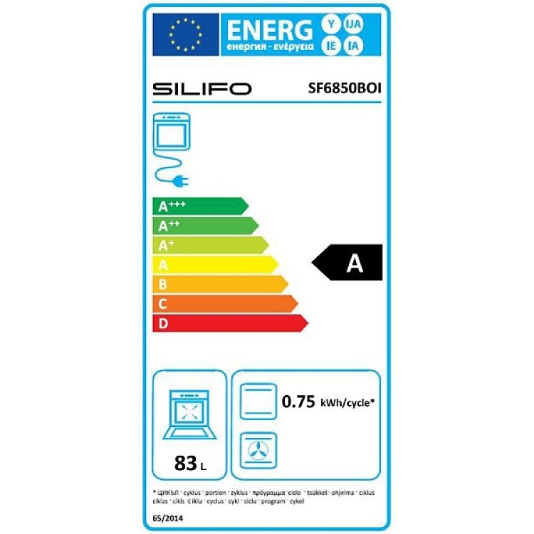 Σετ SILIFO SF6850BOI & SF6135 & SF6663 Φούρνος 83lt, Κεραμική Εστία & Απορροφητήρας 93464