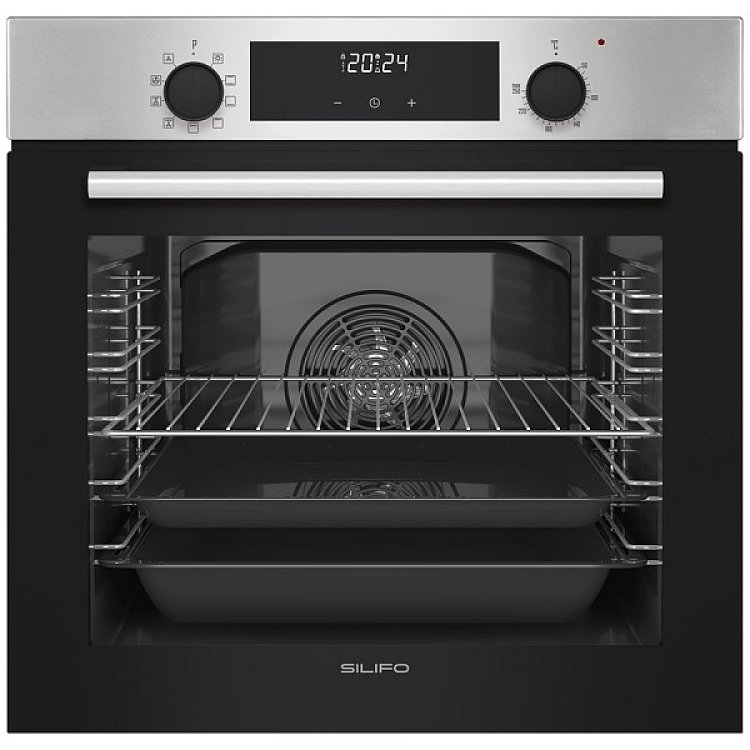 Σετ SILIFO SF6855BOI & SF6822HV5 & SF6615 Φούρνος 76lt, Κεραμική Εστία & Μηχανισμός Απορρόφησης 93476 (4 Έτη Εγγύηση)