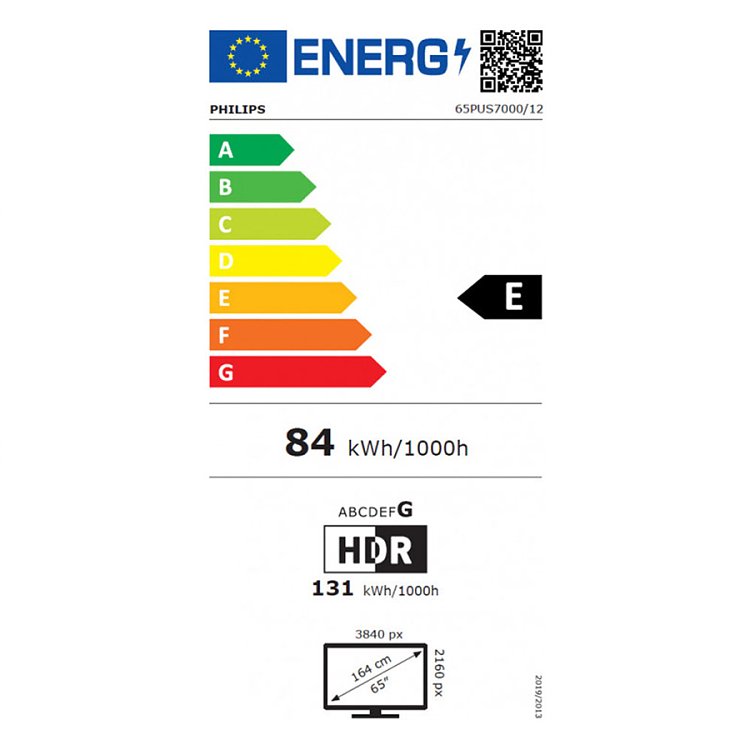 PHILIPS 65PUS7000/12 Τηλεόραση Smart 65" 4K UHD LED