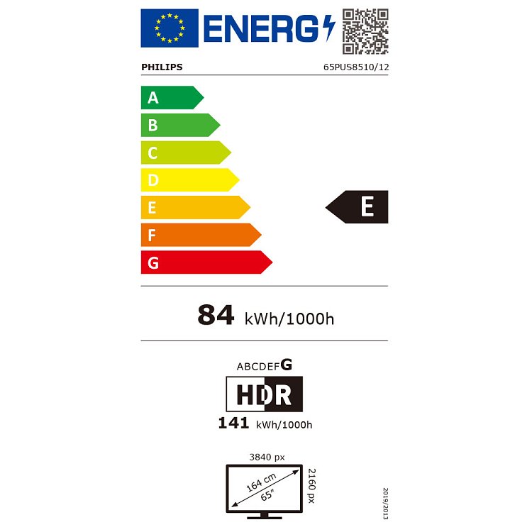 PHILIPS 65PUS8510/12 Τηλεόραση Smart 65" 4K UHD QLED Ambilight