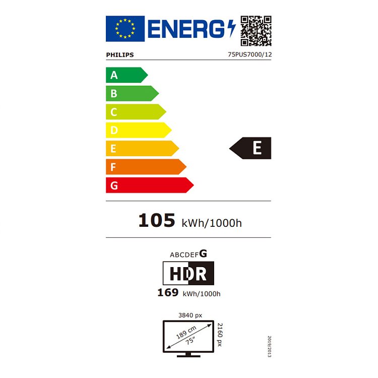 PHILIPS 75PUS7000/12 Τηλεόραση Smart 75" 4K UHD LED