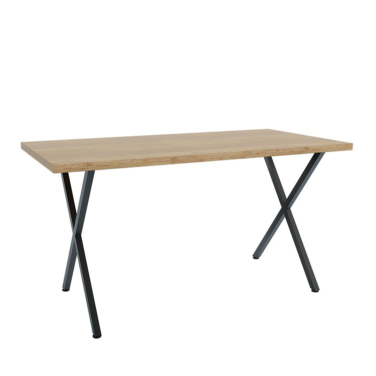 Τραπέζι Houston Χρυσό Δρυς-Μαύρο 160x80x77cm GR-HOUSTONTAB160
