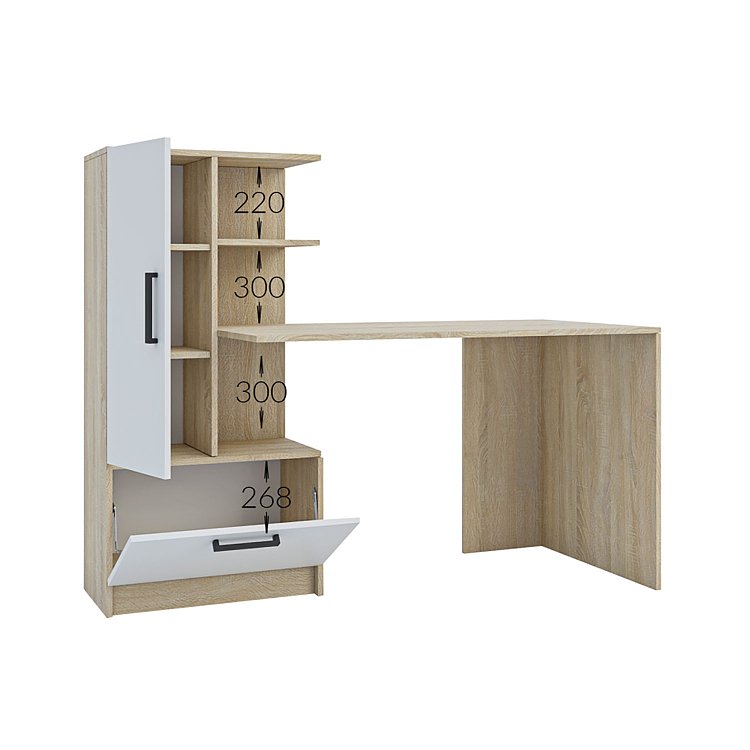 Γραφείο Standart Σονόμα Λευκό 150x59x120εκ GR-STANDARDDESK