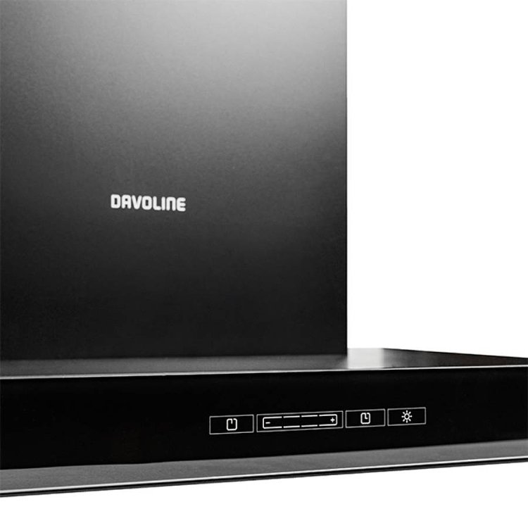 DAVOLINE TATE 060 Απορροφητήρας Καμινάδα 60cm Μαύρο 801012132