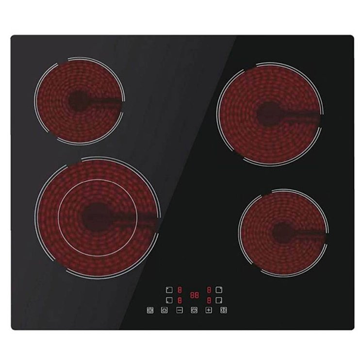 DAVOLINE BVC6005 Κεραμική Εστία 60cm Μαύρη 801208066