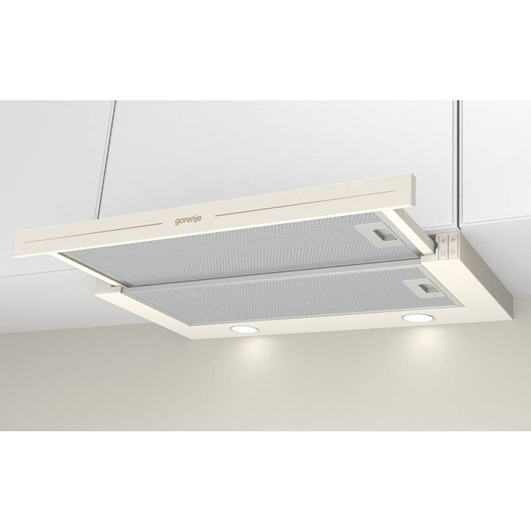 GORENJE BHP62CLI Απορροφητήρας Συρόμενος 60cm Μπεζ 065038301 (4 Έτη Εγγύηση)