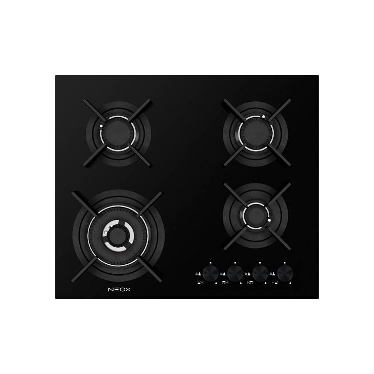 NEOX CL604VTIL GN Εστία Φυσικού Αερίου 60cm Μαύρη
