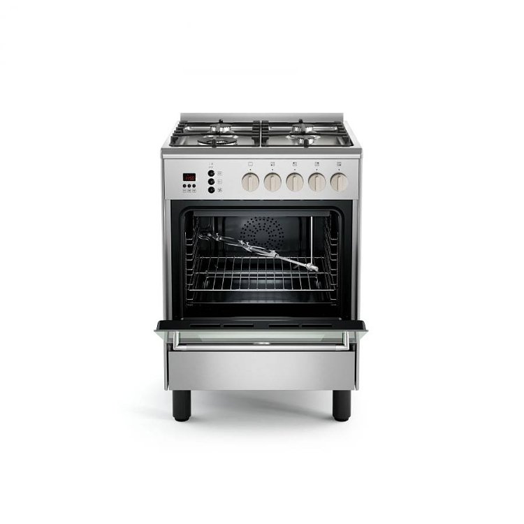 LA GERMANIA CLS6 4C 81 B X GN Κουζίνα Φυσικού Αερίου 60cm Inox