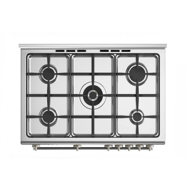 LA GERMANIA CLS95C81DX GN Κουζίνα Φυσικού Αερίου 90cm Inox