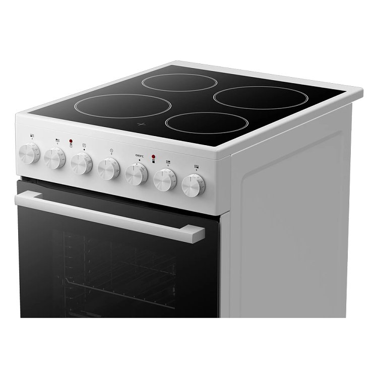 Crown CEC50M8W Κεραμική Κουζίνα 50cm Λευκό