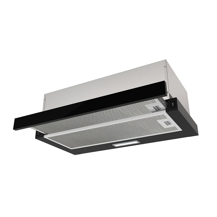 Crown CT6040BK Απορροφητήρας Συρόμενος 60cm Μαύρο