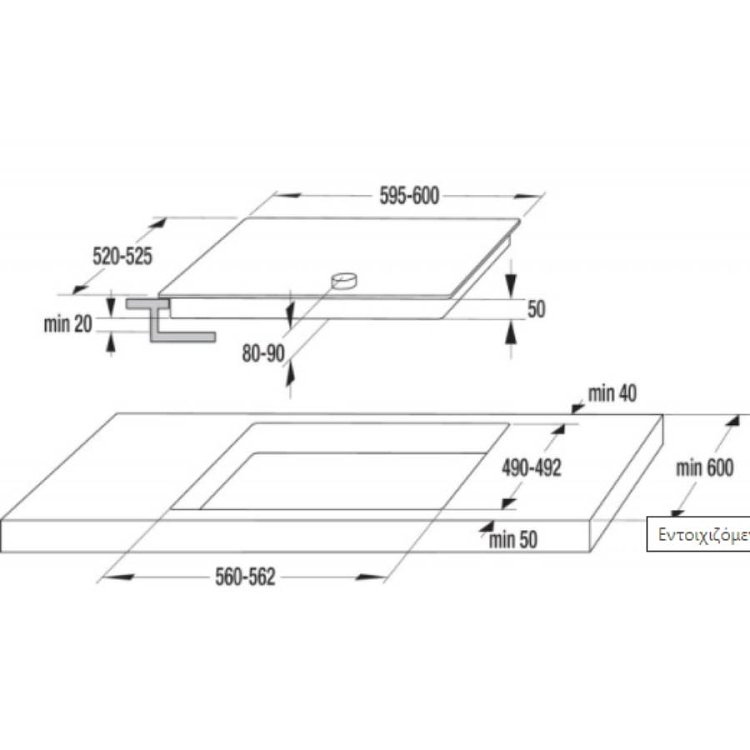 GORENJE EC642CLI Εστία Κεραμική 60cm Μπεζ 034021001 730791 (4 Έτη Εγγύηση)