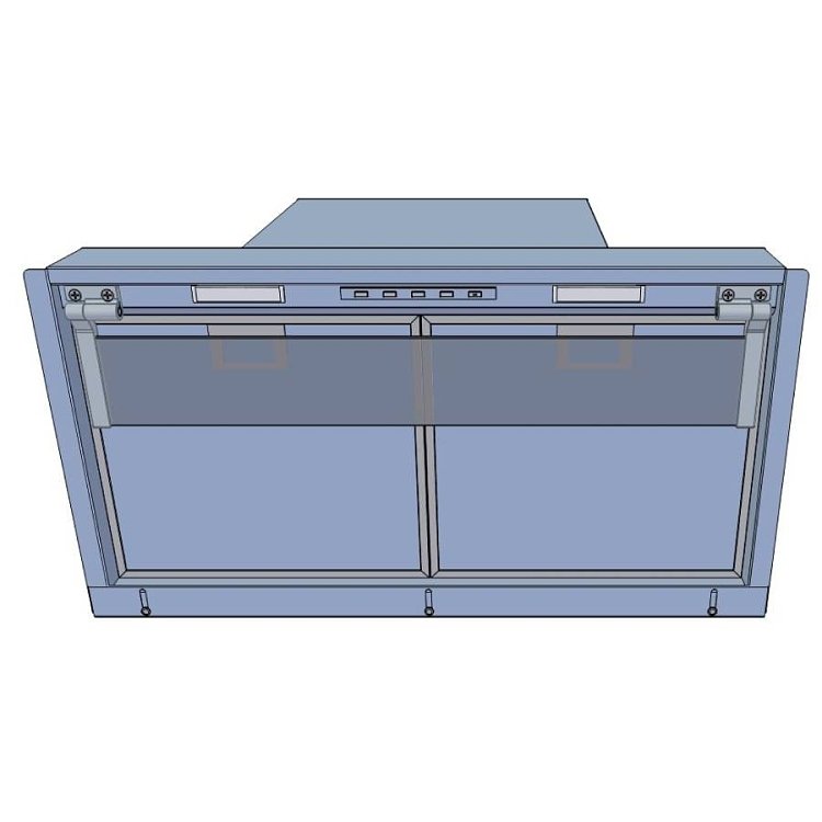 AIRFORCE F300 IX/A/60 Μηχανισμός Απορρόφησης 60 cm Inox