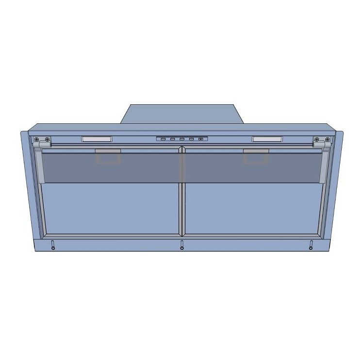 AIRFORCE F300 IX/A/75 Μηχανισμός Απορρόφησης 75 cm Inox