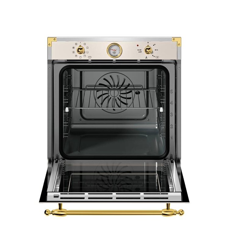 BERTAZZONI F60 9 HER E K T AG Φούρνος Άνω-Κάτω Πάγκου 80lt Μπεζ