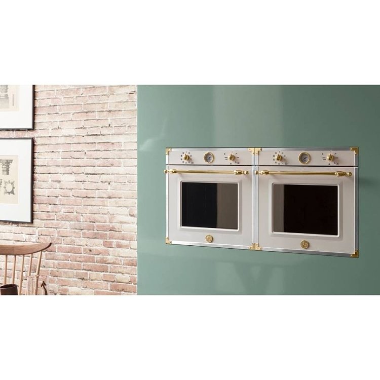 BERTAZZONI F60 9 HER E K T AG Φούρνος Άνω-Κάτω Πάγκου 80lt Μπεζ