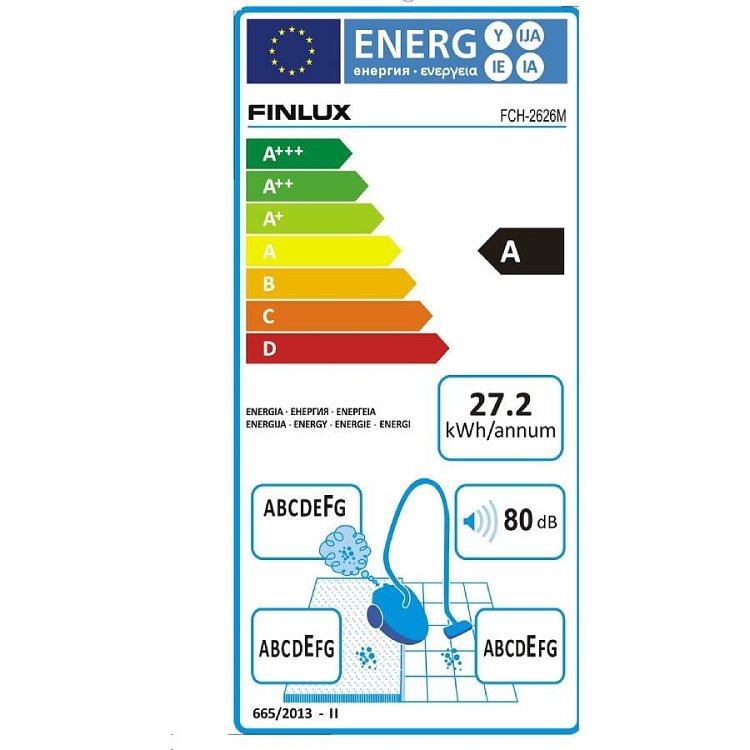 Finlux FCH-2626M Ηλεκτρική Σκούπα Μαύρο