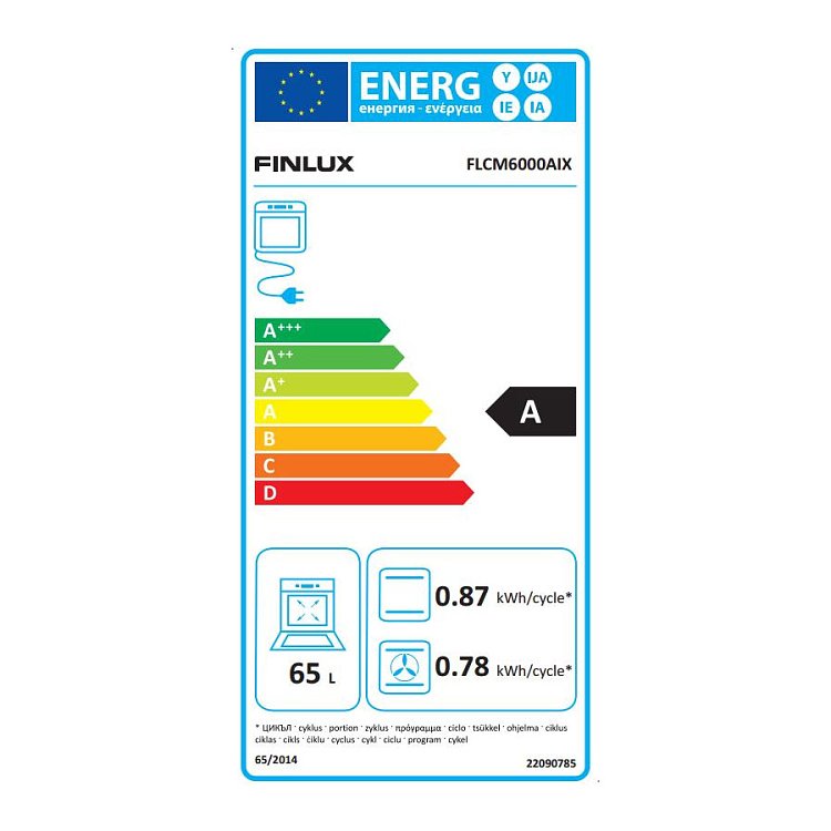 FINLUX FLCM 6000A IX Κεραμική Κουζίνα 60cm Inox