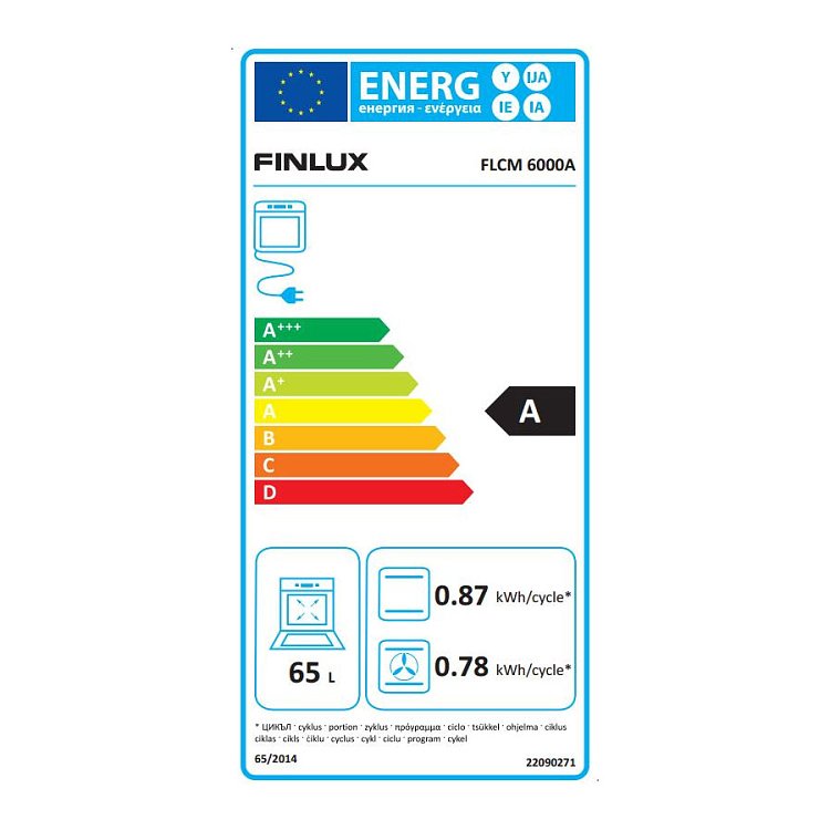 FINLUX FLCM 6000A Κεραμική Κουζίνα 60cm Λευκό