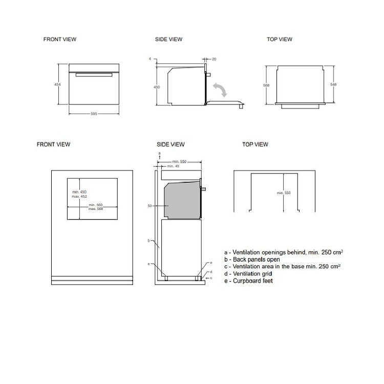BERTAZZONI FMOD4 05 3M L B1 Εντοιχιζόμενος Φούρνος Μικροκυμάτων 50lt Μαύρο
