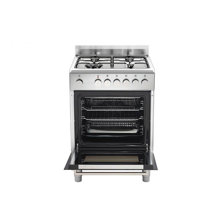 LA GERMANIA FTR6640EXT GN Κουζίνα Μικτή Φυσικού Αερίου 60cm Inox