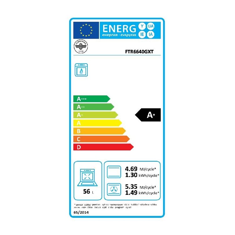 LA GERMANIA FTR6640GXT LPG Κουζίνα Υγραερίου 60cm Inox