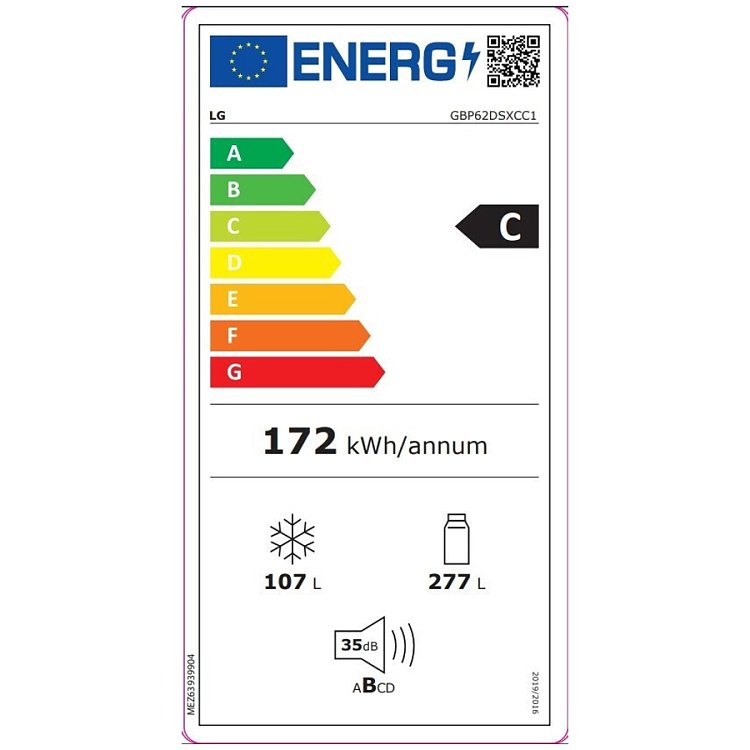 LG GBP62DSXCC1 Ψυγειοκαταψύκτης Inox 203x59.5x67.5