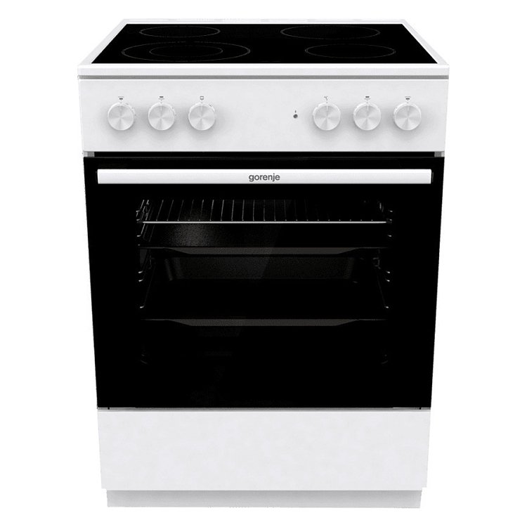 GORENJE GEC6A41WC Κεραμική Κουζίνα 60cm Λευκό (4 Έτη Εγγύηση)