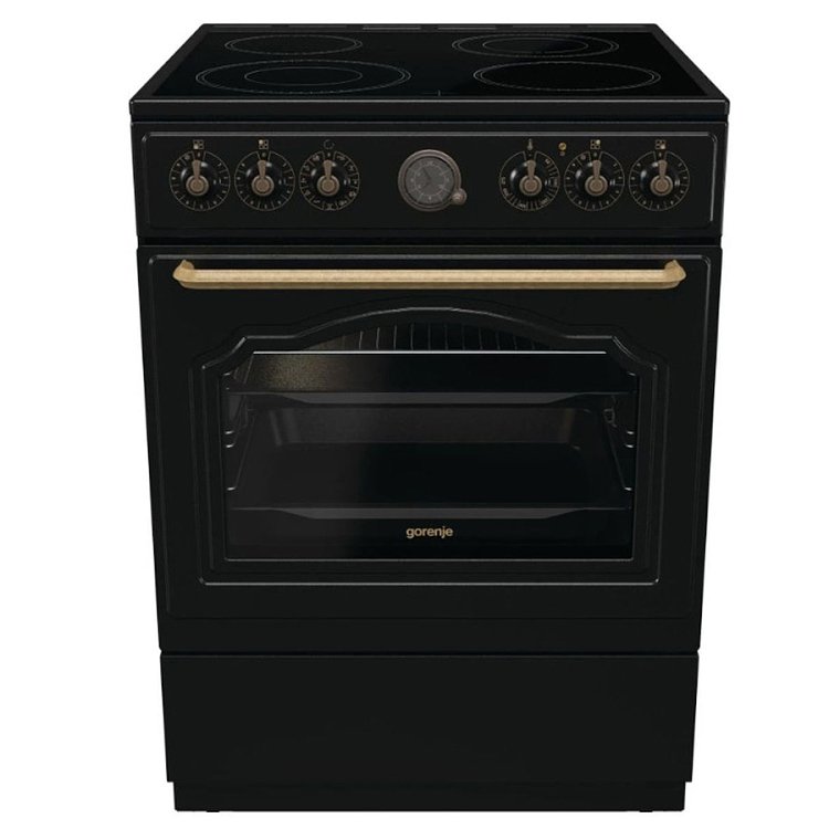 GORENJE GECS6B70CLB CLASSICO Κεραμική Κουζίνα 60cm Μαύρο (4 Έτη Εγγύηση)