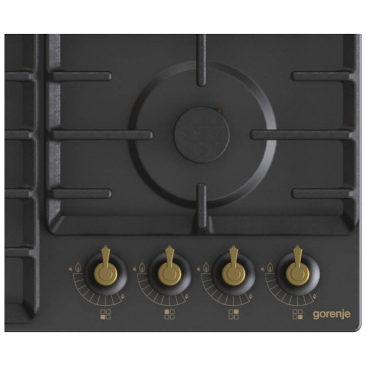 GORENJE GW642CLB Εστία Υγραερίου 60cm Μαύρη 034020901 737639 (4 Έτη Εγγύηση)