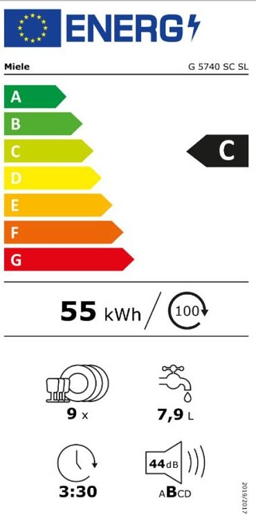 Miele G 5740 SC Πλυντήριο Πιάτων Λευκό 45cm